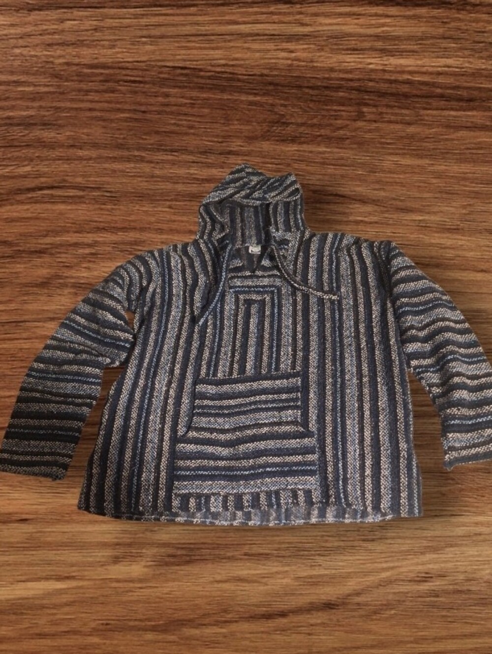 Men's Black and Gray Knit Sweater Jacket - XL